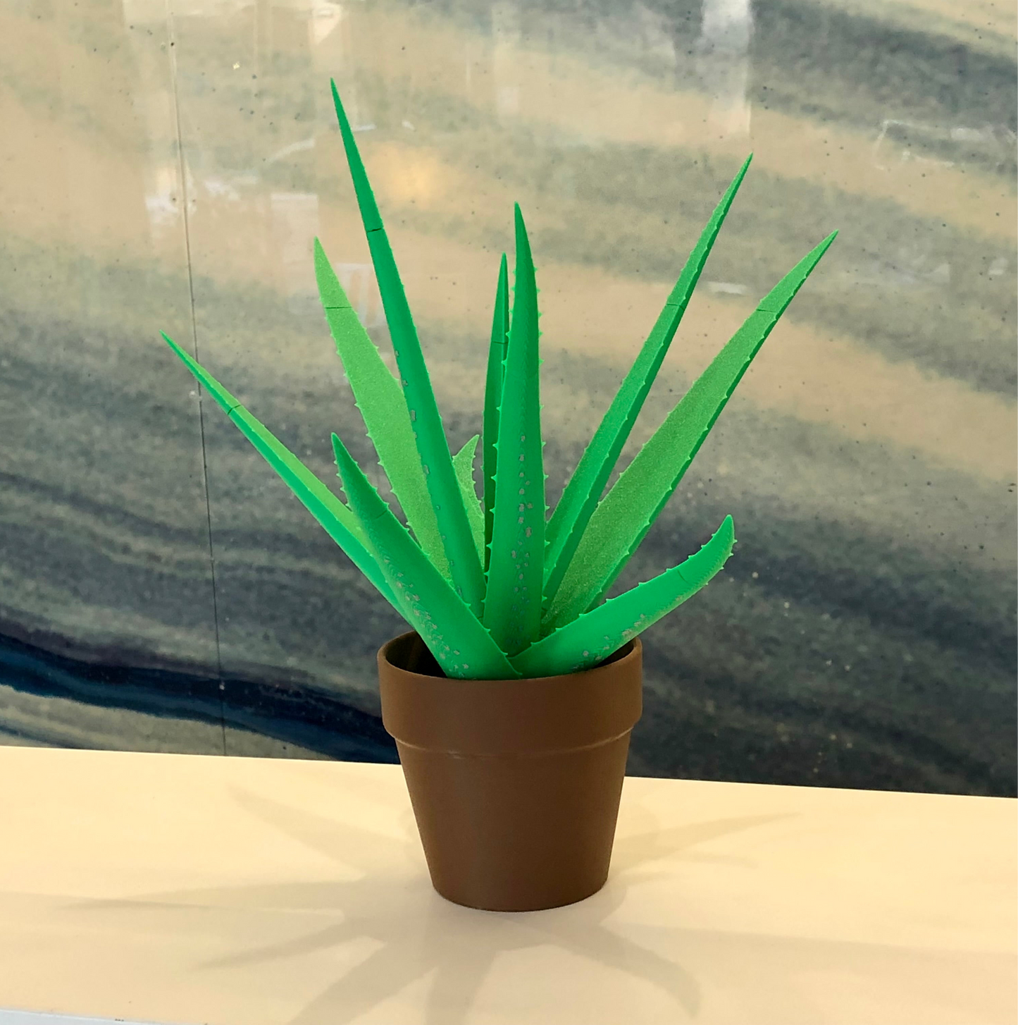 Aloe Vera Pen Plant โ Functional Desk Plant with Magnetic Hidden Pens