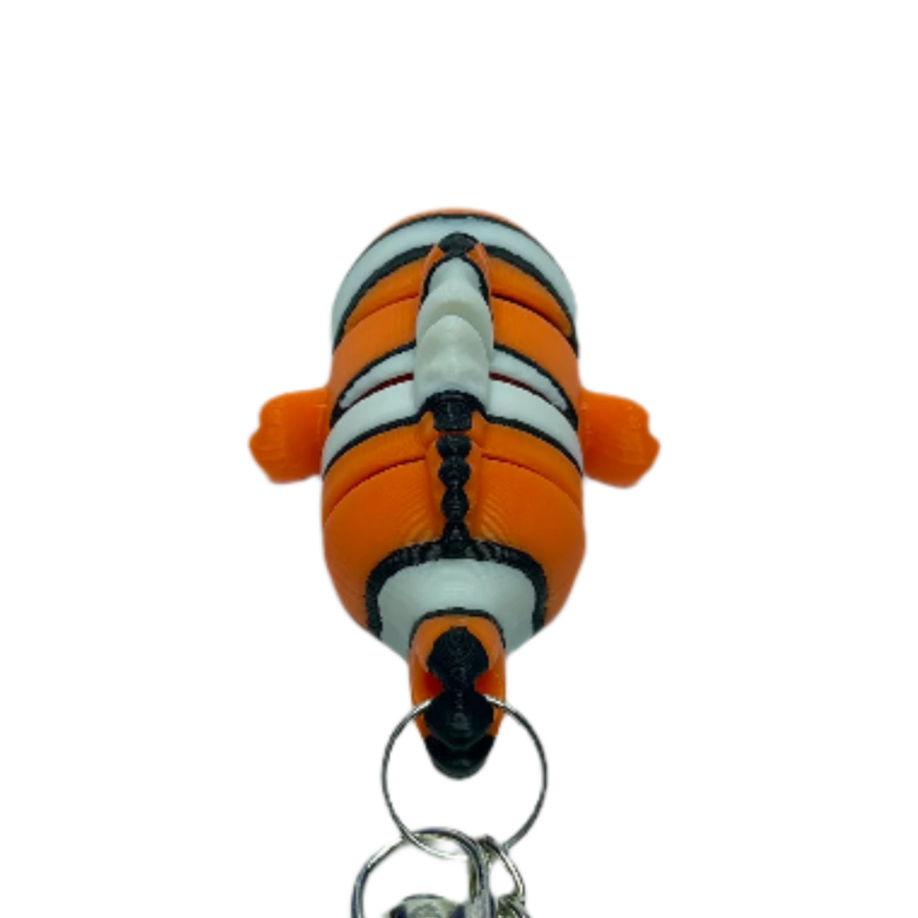 3D printed flexible clownfish nemo keychain