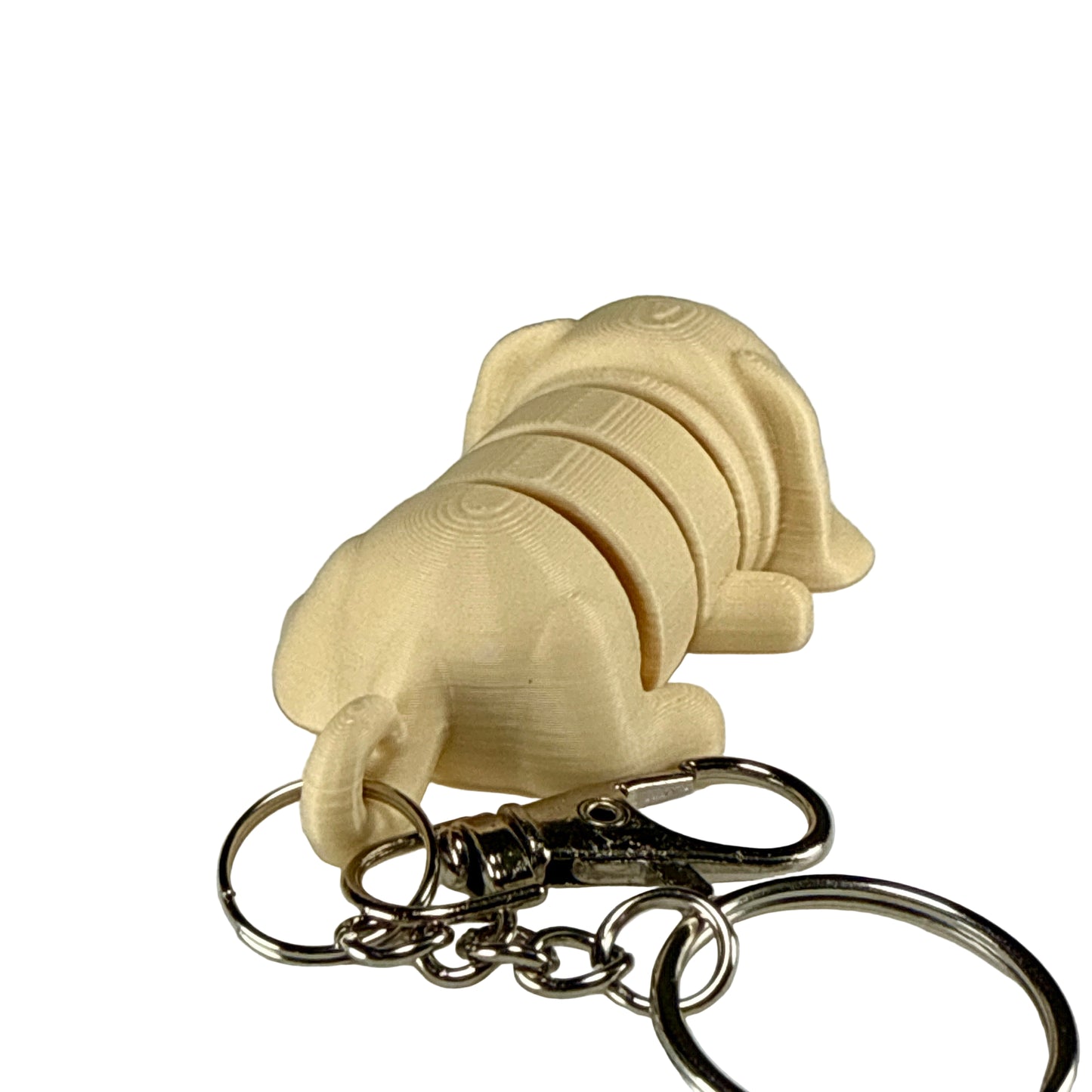 Puppy Dog - 3D Printed Pet Keychain - Flexible Articulating Fidget Stress Relief Toy