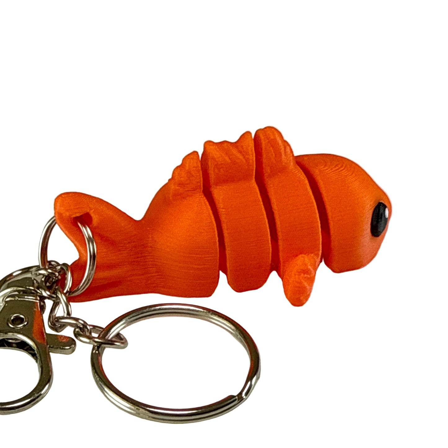 Goldfish - 3D Printed Pet Keychain - Flexible Articulating Fidget Stress Relief Toy
