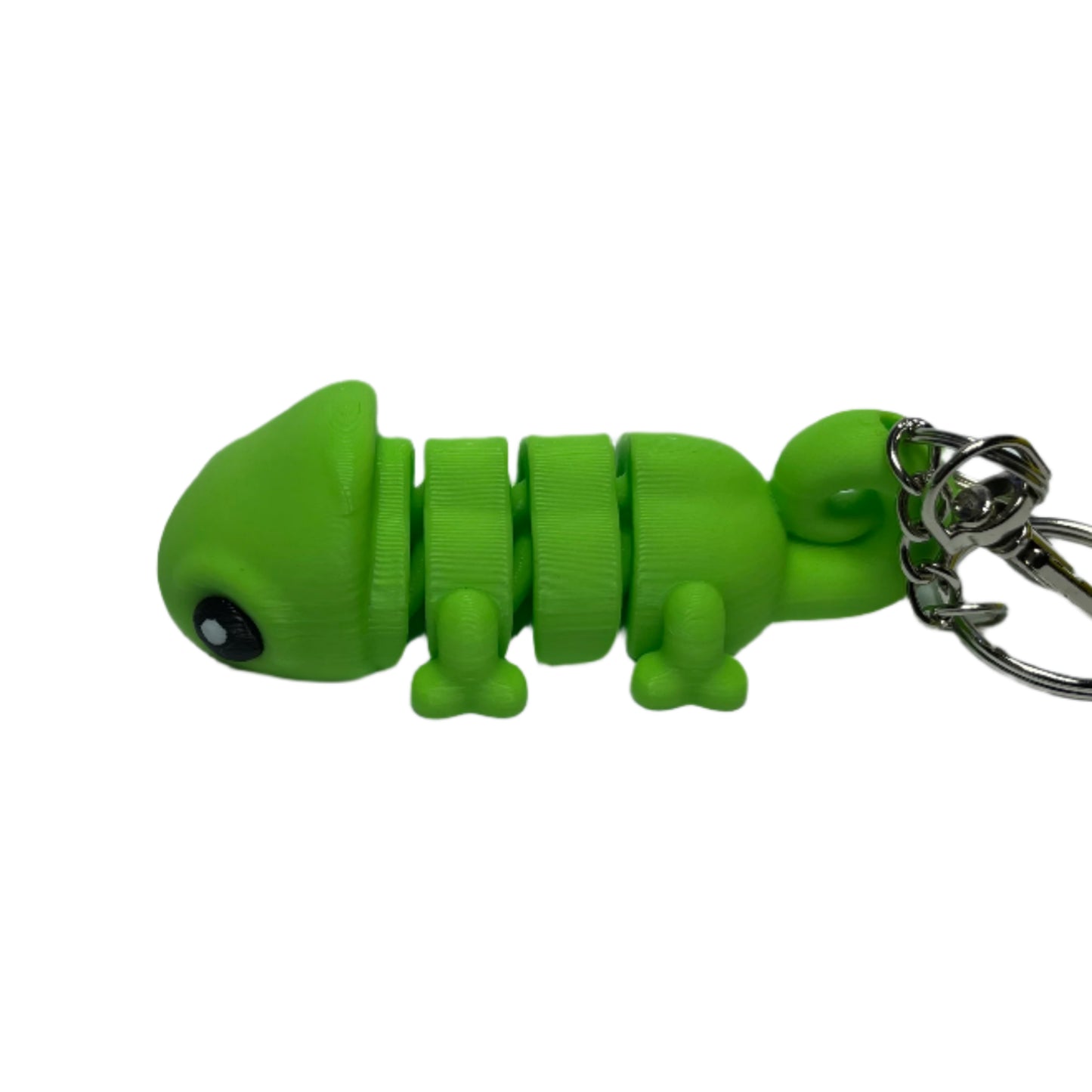 3D printed flexible chameleon keychain