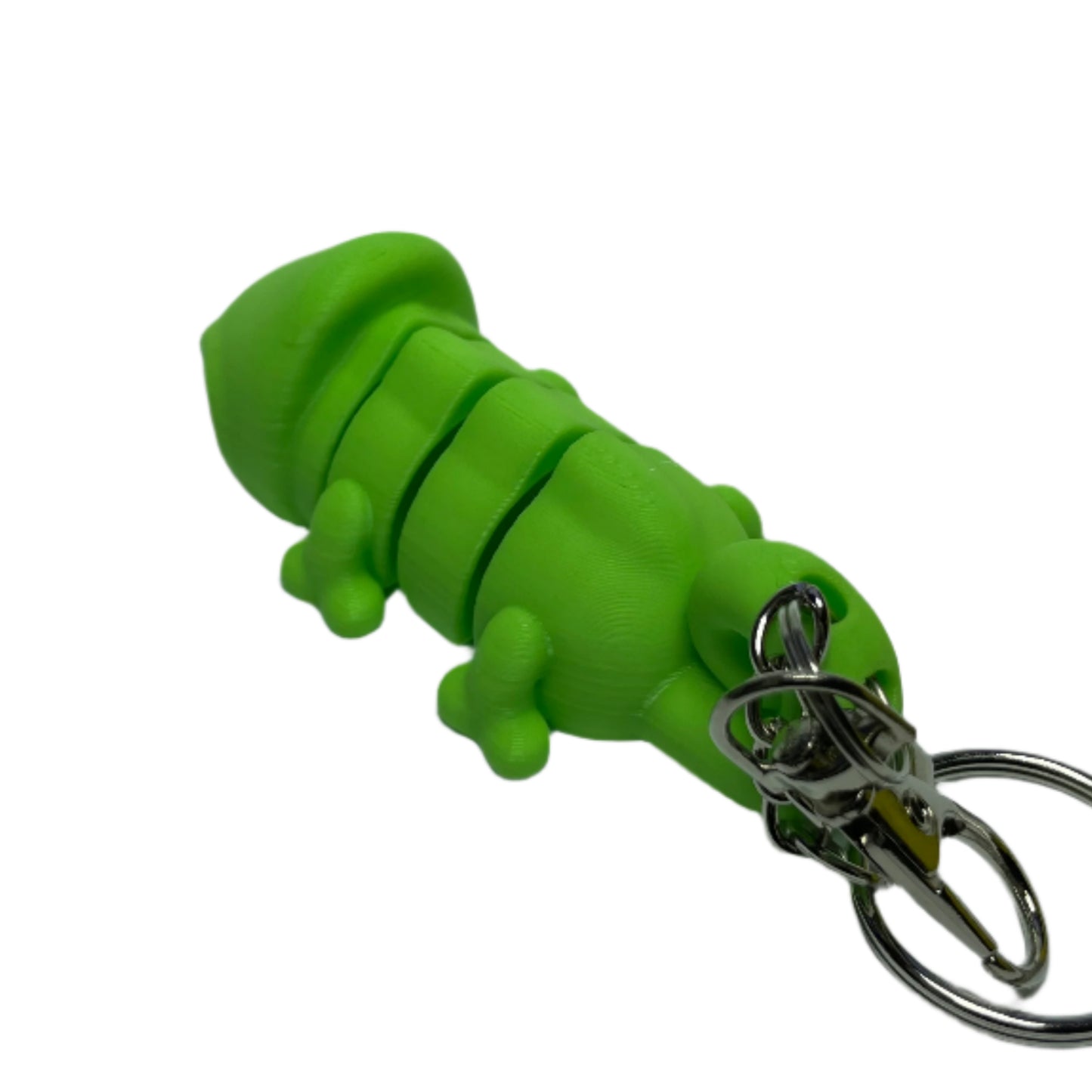 3D printed flexible chameleon keychain