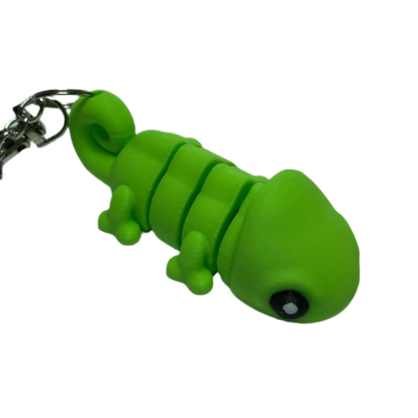 3D printed flexible chameleon keychain