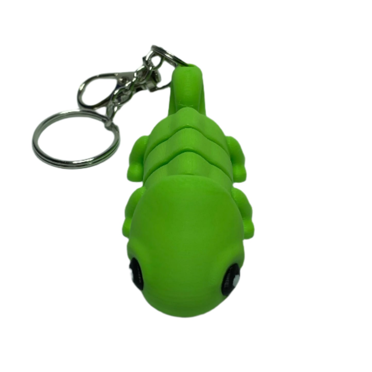 3D printed flexible chameleon keychain