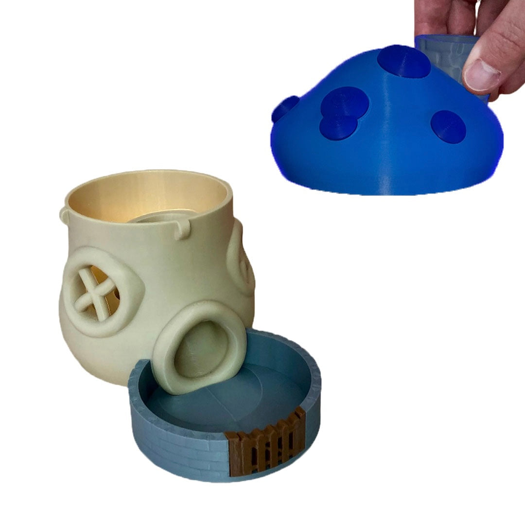 Blue Mushroom Cottage - Dice Tower