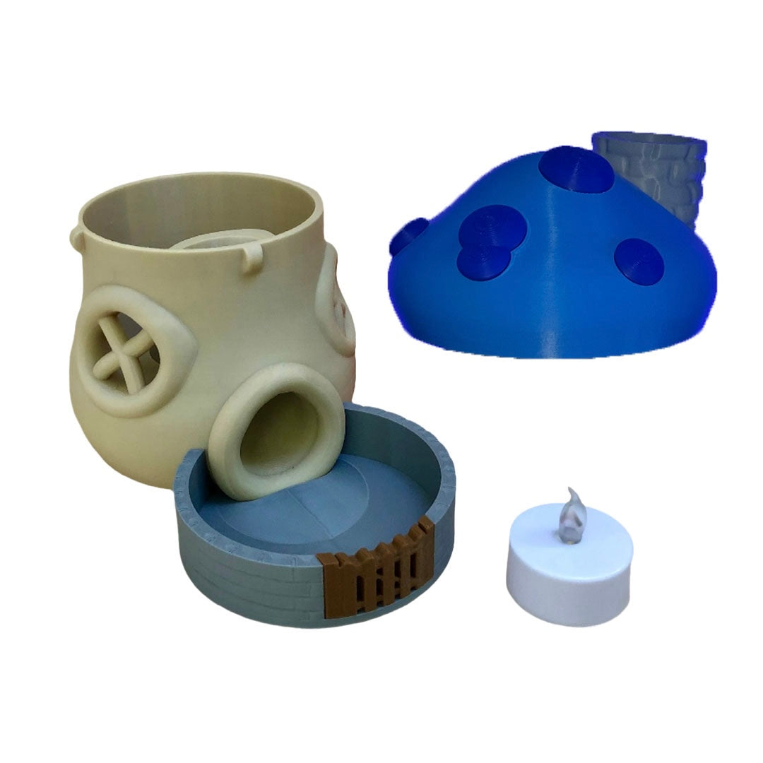 Blue Mushroom Cottage - Dice Tower