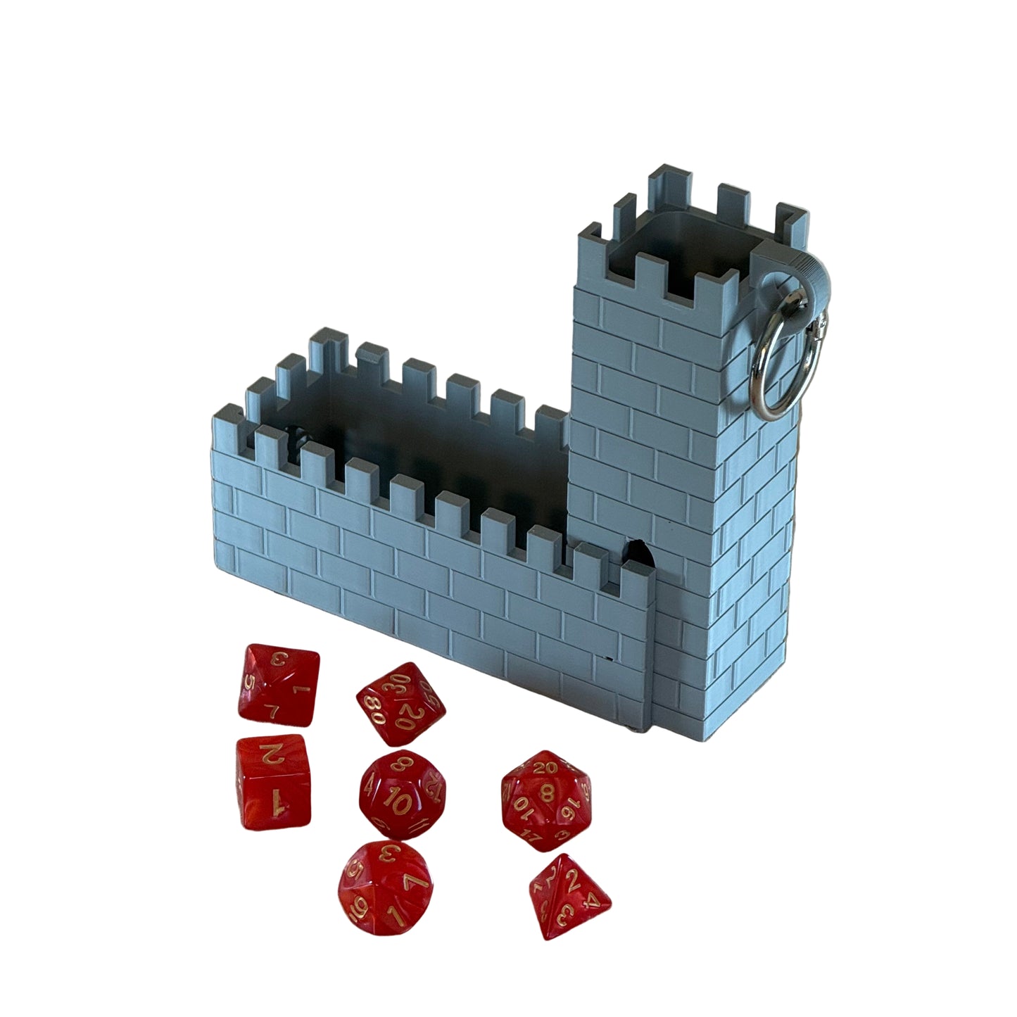 Foldable Castle Dice Tower - Portable 3D Printed Tabletop RPG Accessory
