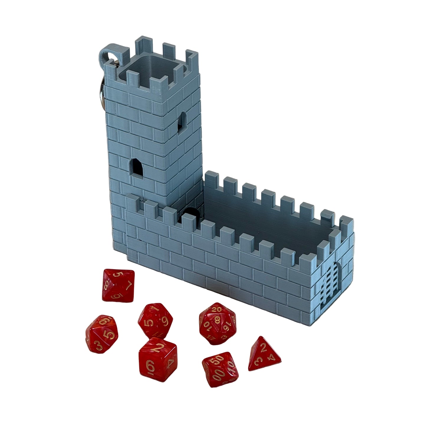 Foldable Castle Dice Tower - Portable 3D Printed Tabletop RPG Accessory