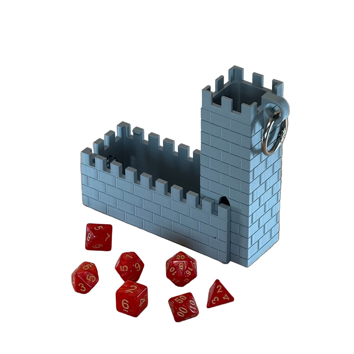 Foldable Castle Dice Tower - Portable 3D Printed Tabletop RPG Accessory