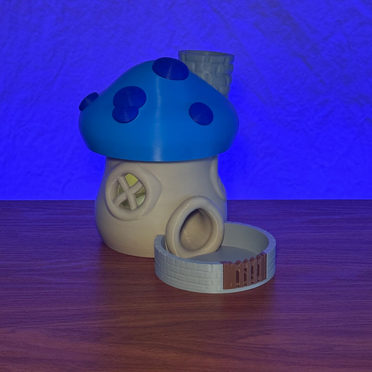 Blue Mushroom Cottage - Dice Tower