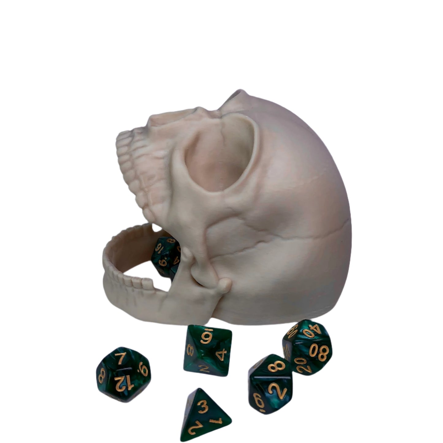 Screaming Skull Dice Tower – Compact Dice Roller for Tabletop Games