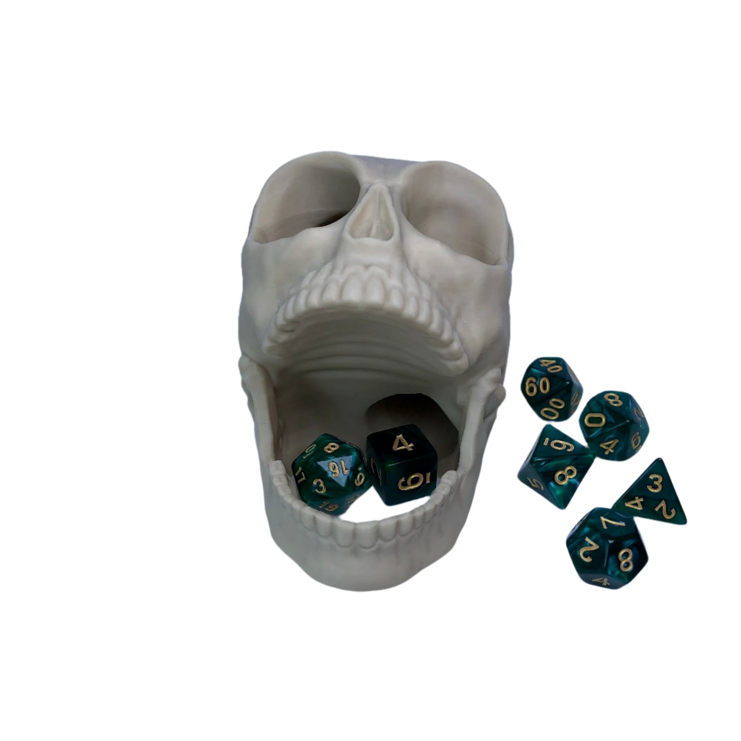 Screaming Skull Dice Tower – Compact Dice Roller for Tabletop Games