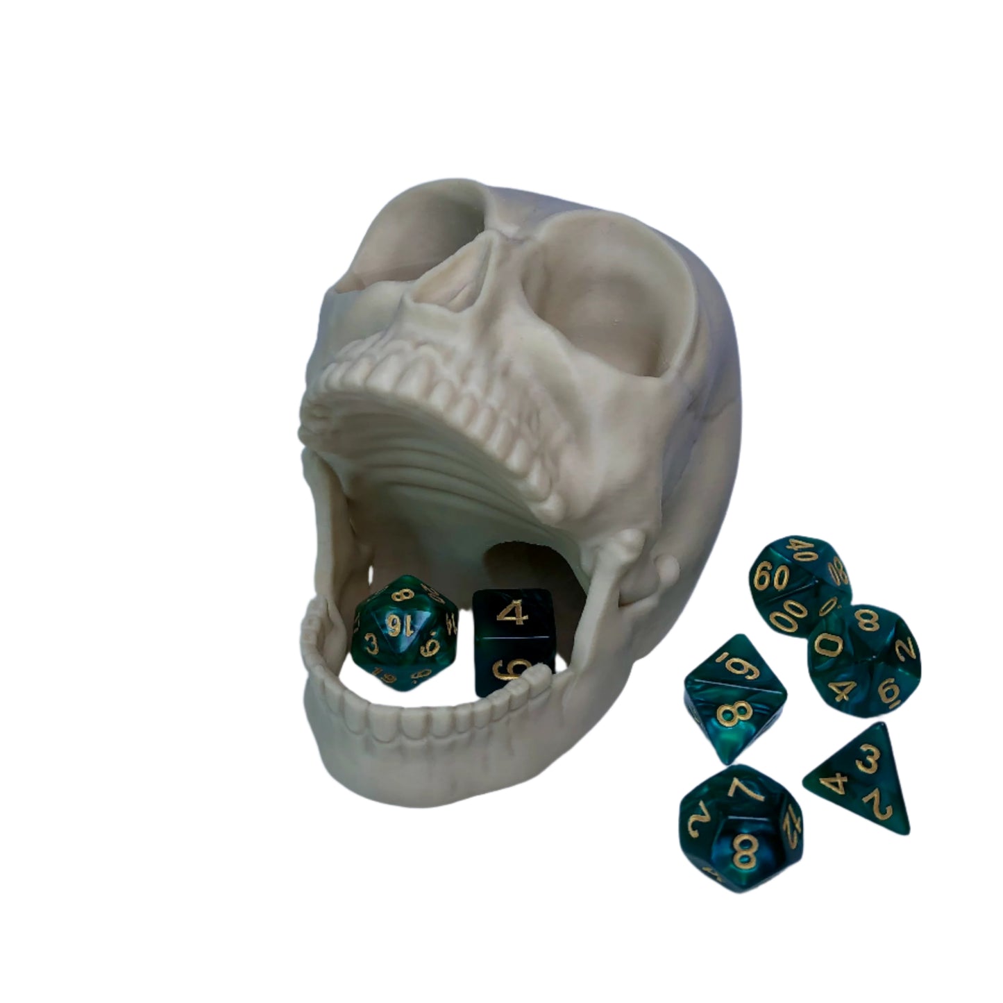 Screaming Skull Dice Tower – Compact Dice Roller for Tabletop Games