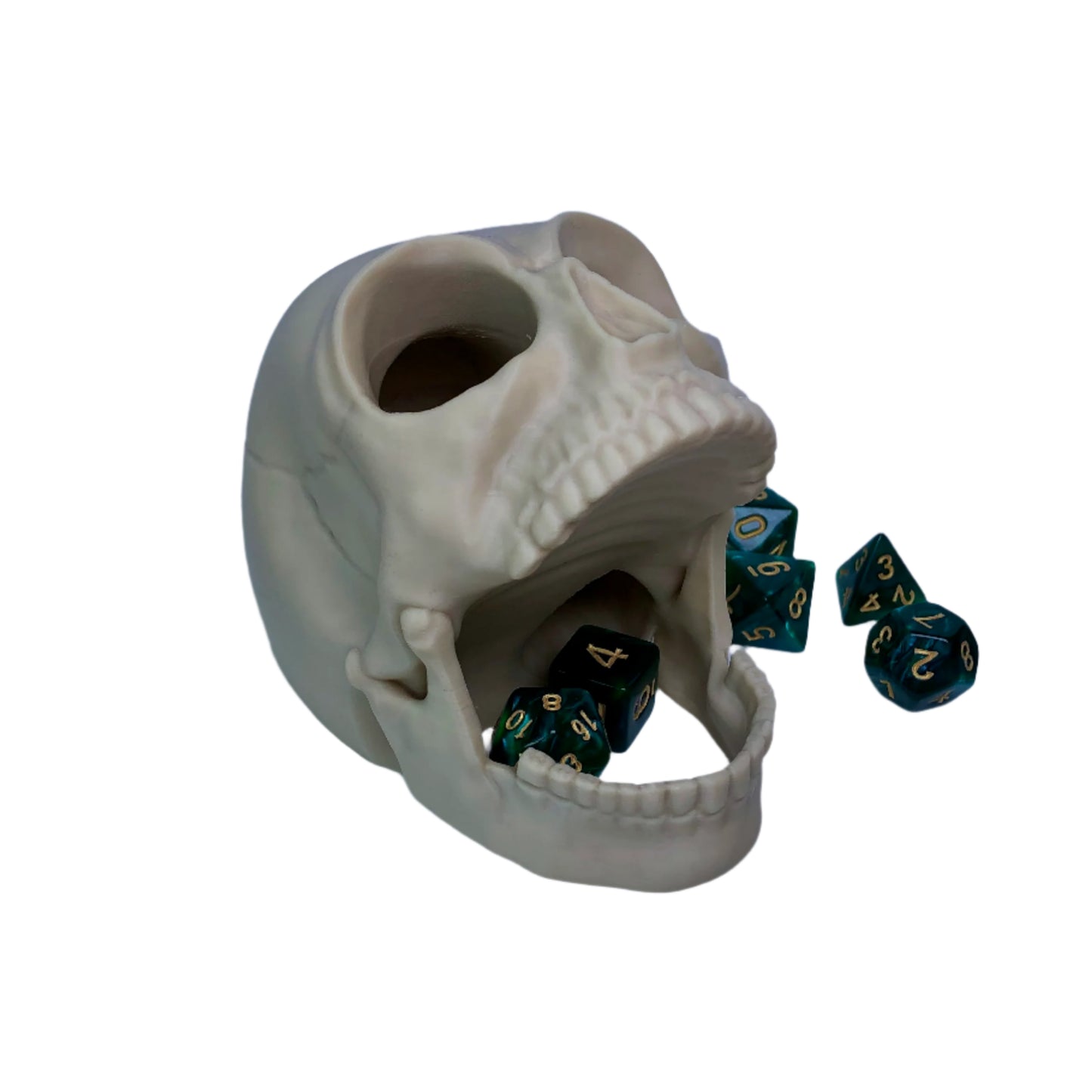 Screaming Skull Dice Tower – Compact Dice Roller for Tabletop Games