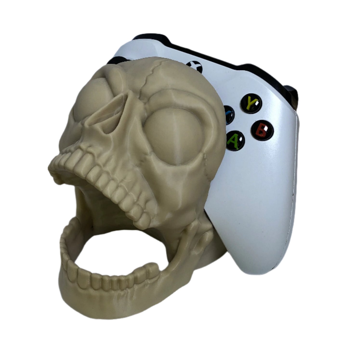 Screaming Skull Controller Holder – Fits PS5 & Xbox Series X/S – 3D Printed Gaming Decor