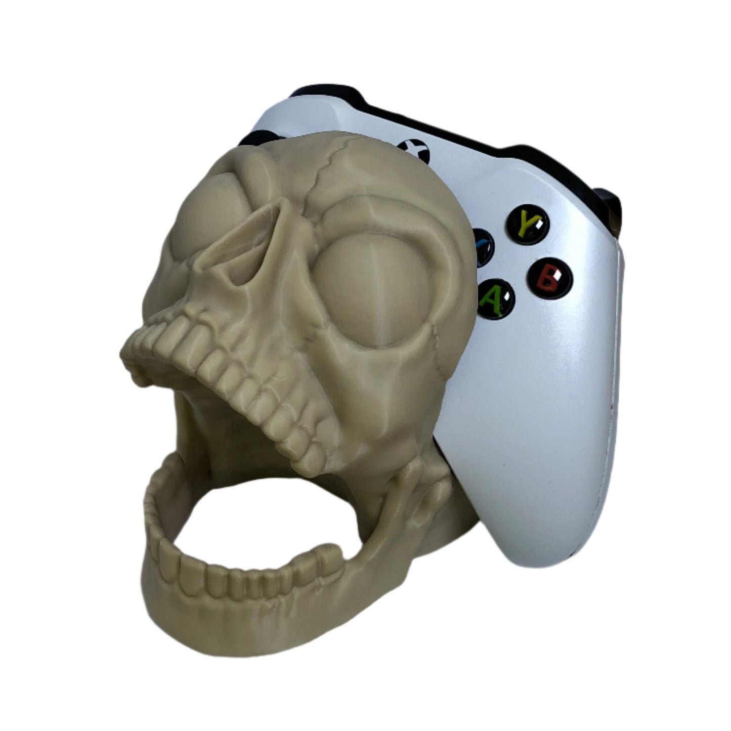 Screaming Skull Controller Holder – Fits PS5 & Xbox Series X/S – 3D Printed Gaming Decor