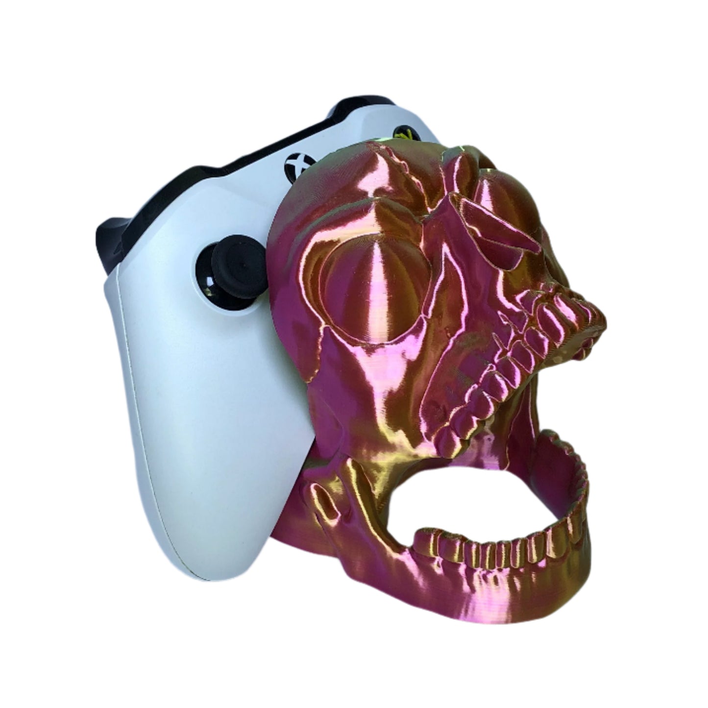 Screaming Skull Controller Holder – Fits PS5 & Xbox Series X/S – 3D Printed Gaming Decor