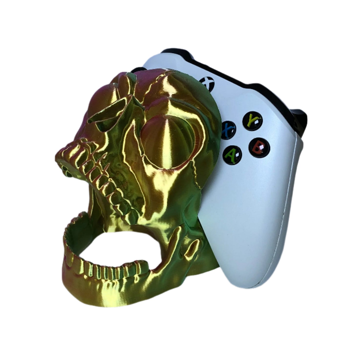 Screaming Skull Controller Holder – Fits PS5 & Xbox Series X/S – 3D Printed Gaming Decor
