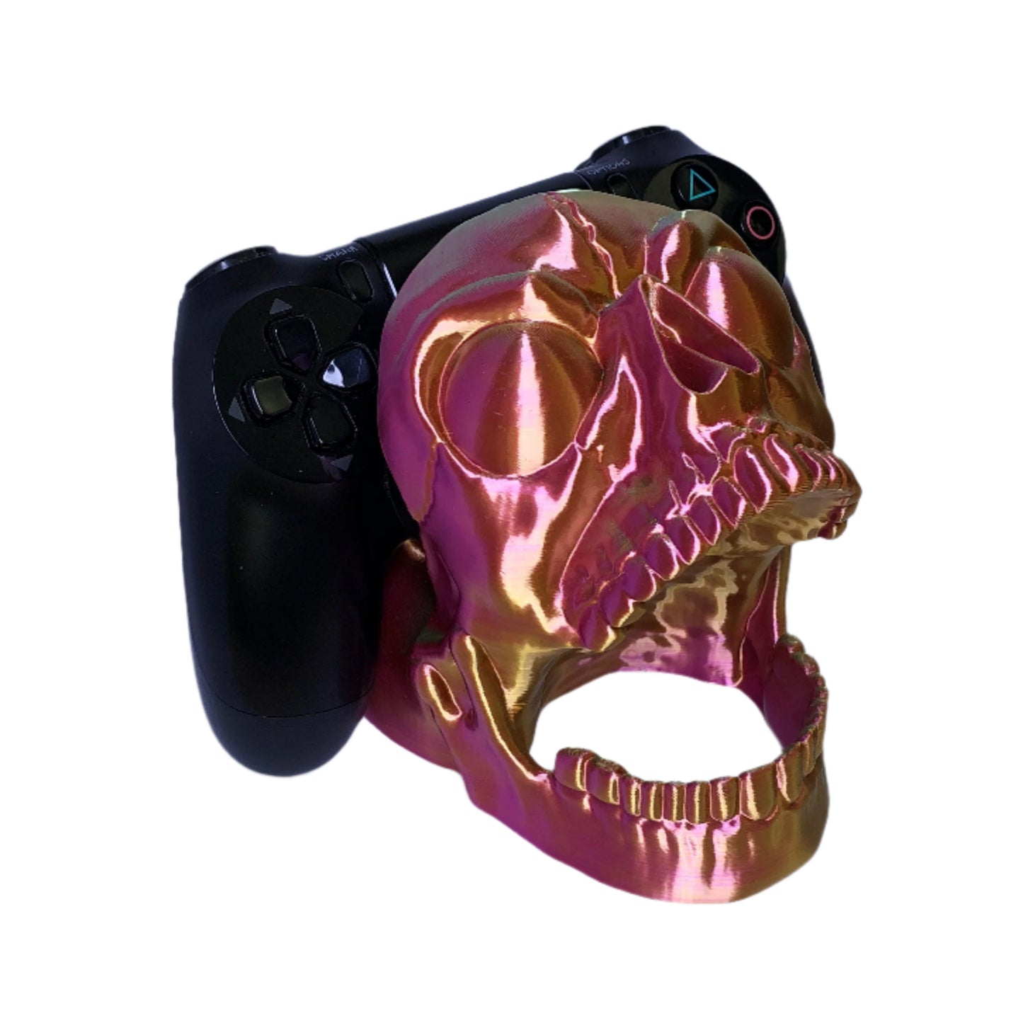 Screaming Skull Controller Holder – Fits PS5 & Xbox Series X/S – 3D Printed Gaming Decor