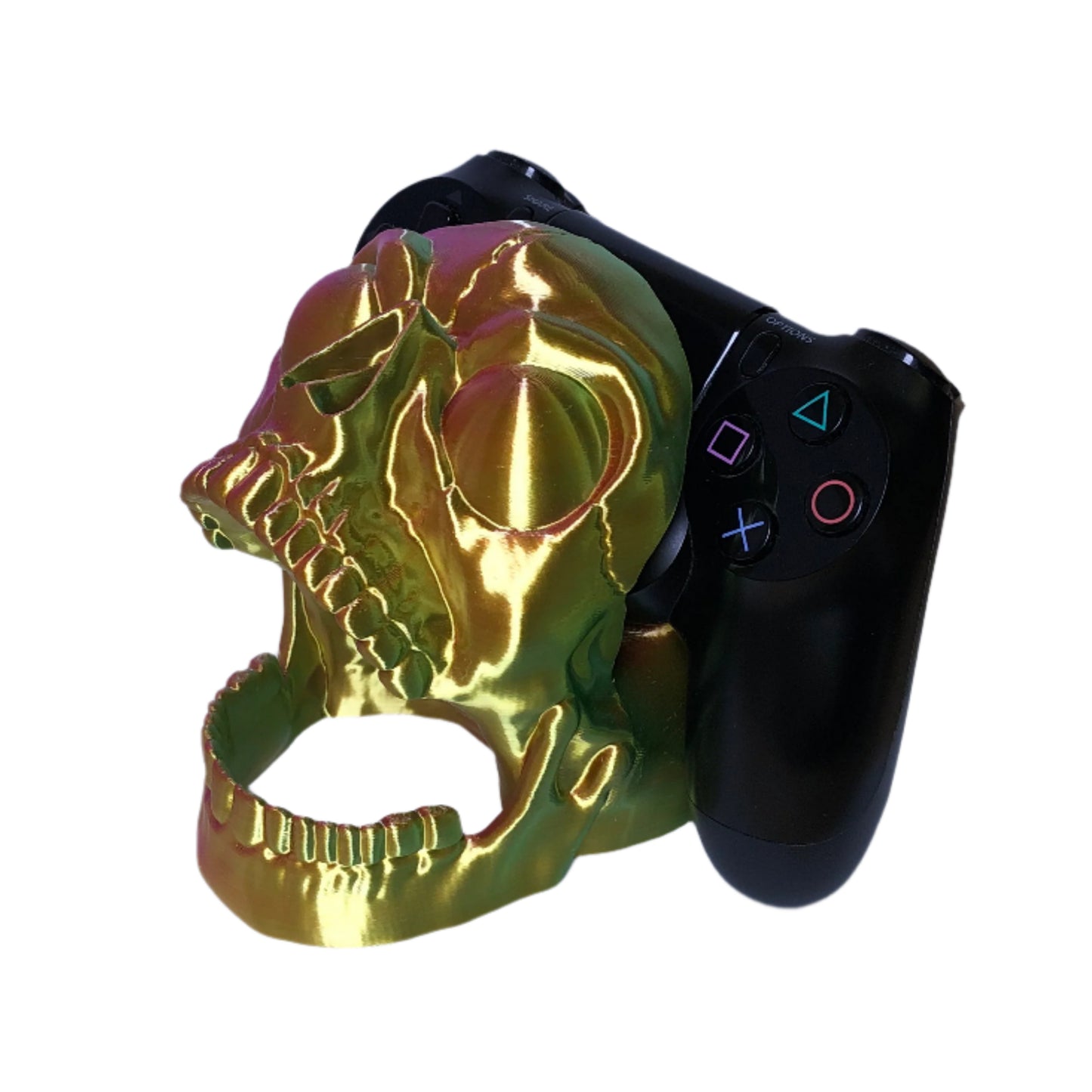 Screaming Skull Controller Holder – Fits PS5 & Xbox Series X/S – 3D Printed Gaming Decor