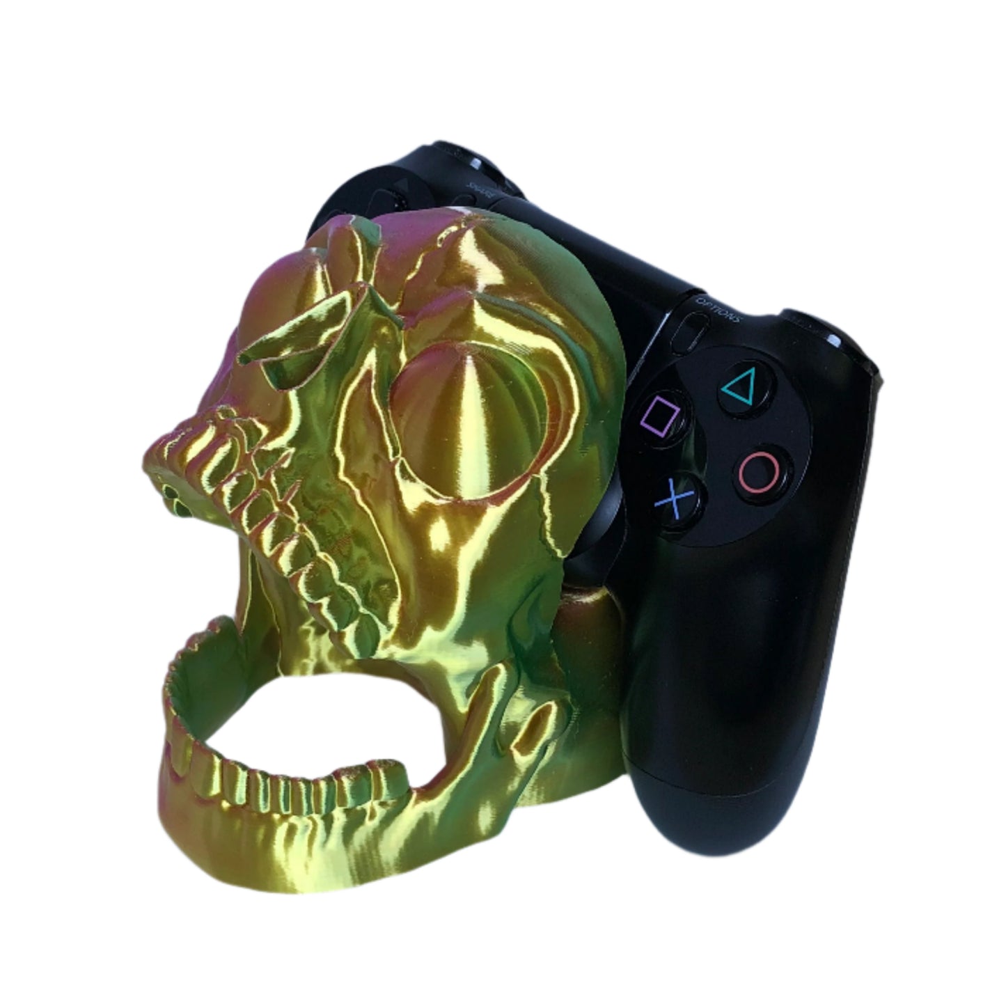 Screaming Skull Controller Holder – Fits PS5 & Xbox Series X/S – 3D Printed Gaming Decor