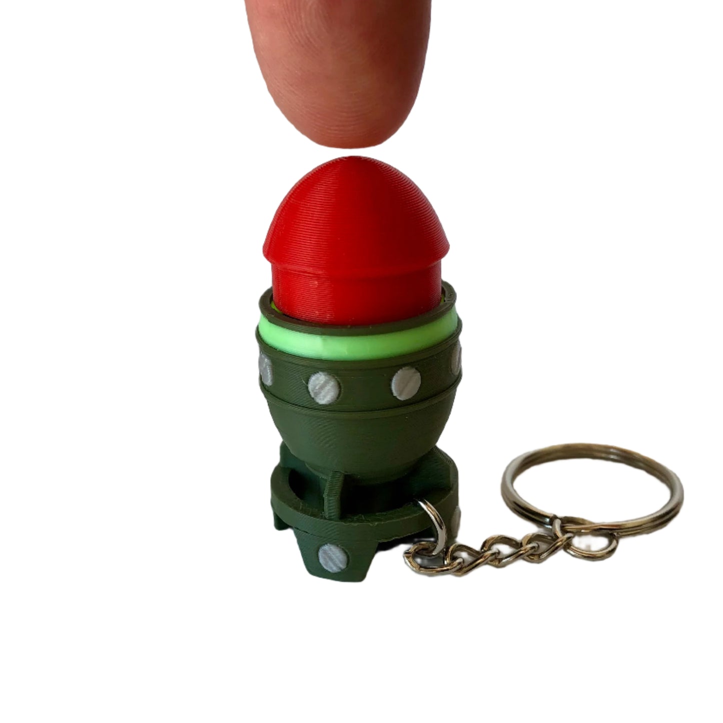 Mini Nuke Fidget Toy – 3D Printed Clicker Keychain