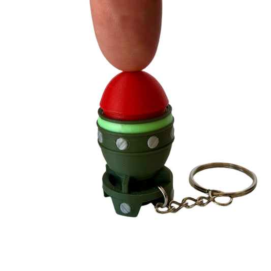 Mini Nuke Fidget Toy – 3D Printed Clicker Keychain
