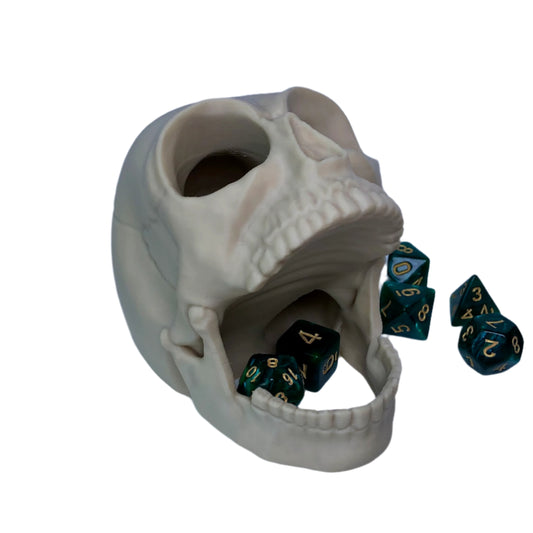 Screaming Skull Dice Tower – Compact Dice Roller for Tabletop Games
