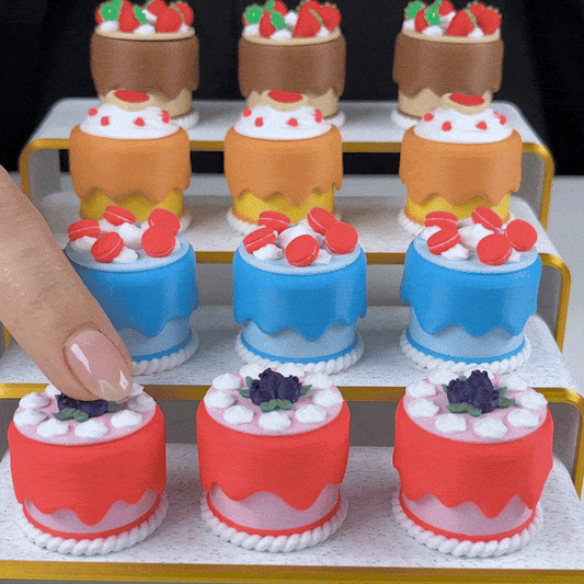 Party Cake - Fidget Clicker Stress Relief Toy Keychain