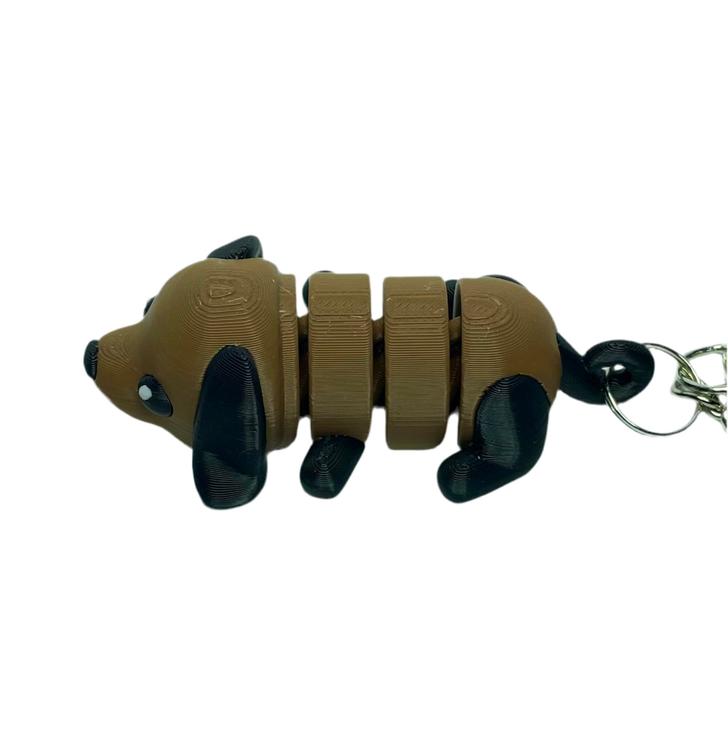 Puppy Dog - "Flexi-Pet" Keychain Fidget Stress Relief Toy [3D Printed]