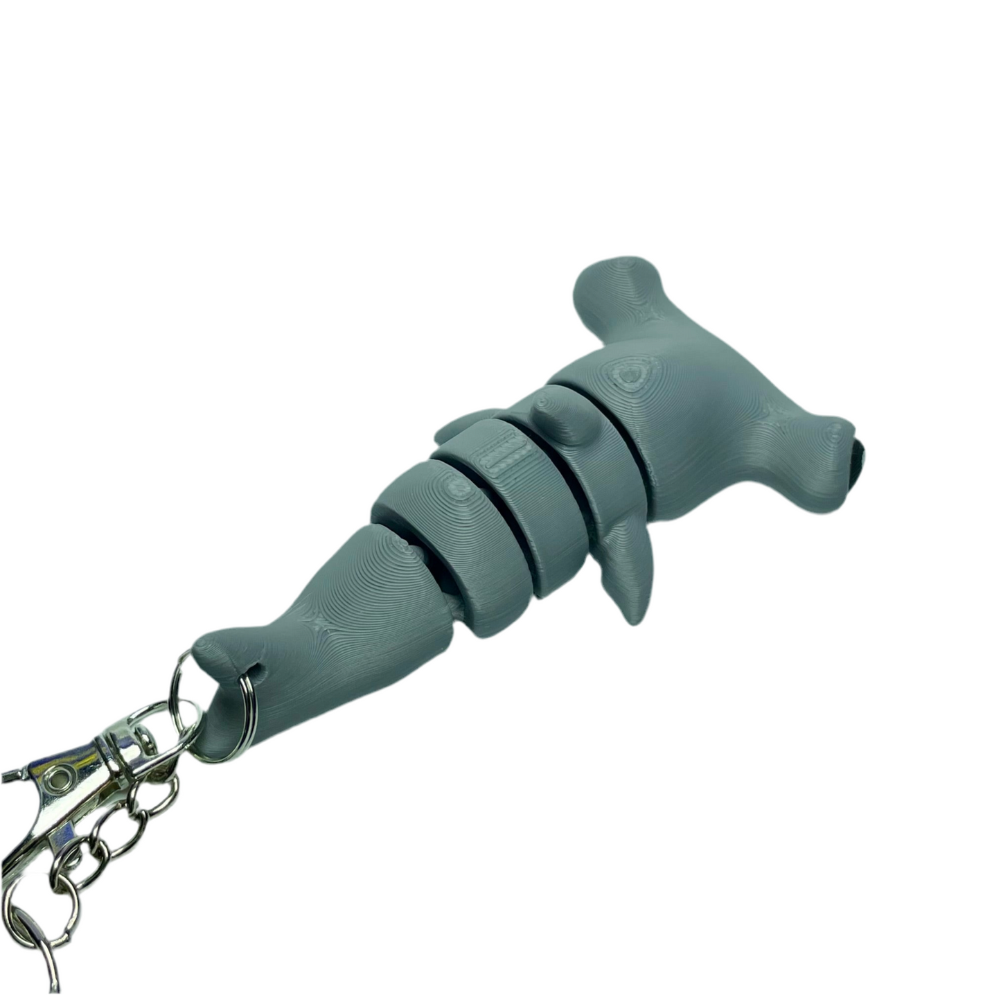 Hammerhead Shark - "Flexi-Pet" Keychain Fidget Stress Relief Toy [3D Printed] Multiple Colors!