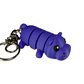 Hippo - 3D Printed Pet Keychain - Flexible Articulating Fidget Stress Relief Toy