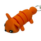 Fox - "Flexi-Pet" Keychain Fidget Stress Relief Toy [3D Printed] Multiple Colors!