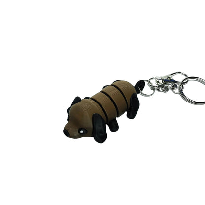 Puppy Dog - "Flexi-Pet" Keychain Fidget Stress Relief Toy [3D Printed]