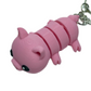 Piggy - "Flexi-Pet" Keychain Fidget Stress Relief Toy [3D Printed] Multiple Colors!