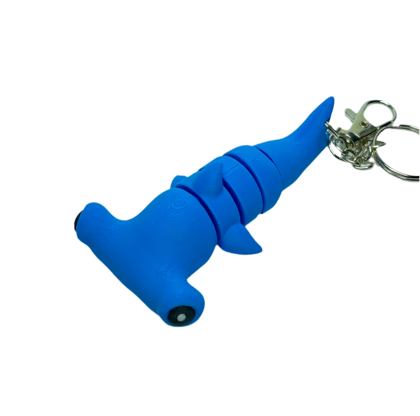 Hammerhead Shark - "Flexi-Pet" Keychain Fidget Stress Relief Toy [3D Printed] Multiple Colors!