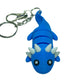 3D printed blue axolotl keychain fidget toy