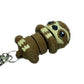 3D printed flexible sloth keychain fidget toy