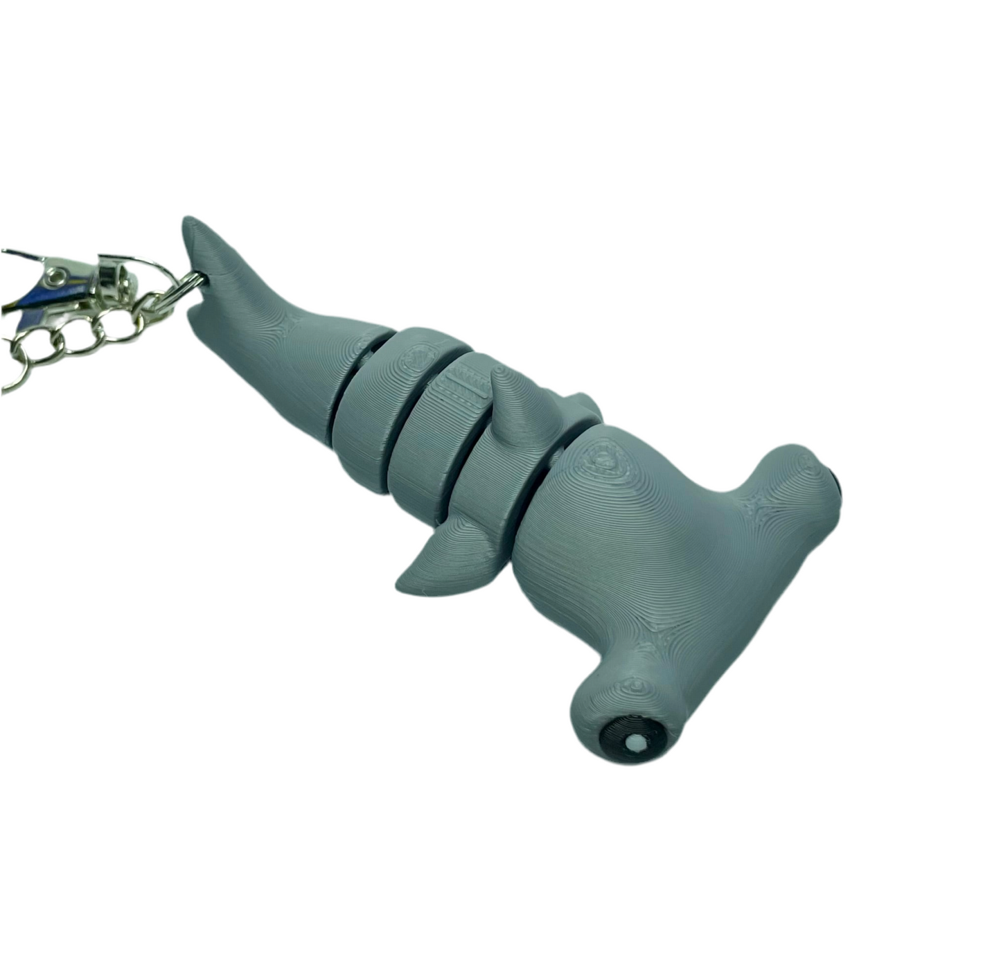 Hammerhead Shark - "Flexi-Pet" Keychain Fidget Stress Relief Toy [3D Printed] Multiple Colors!