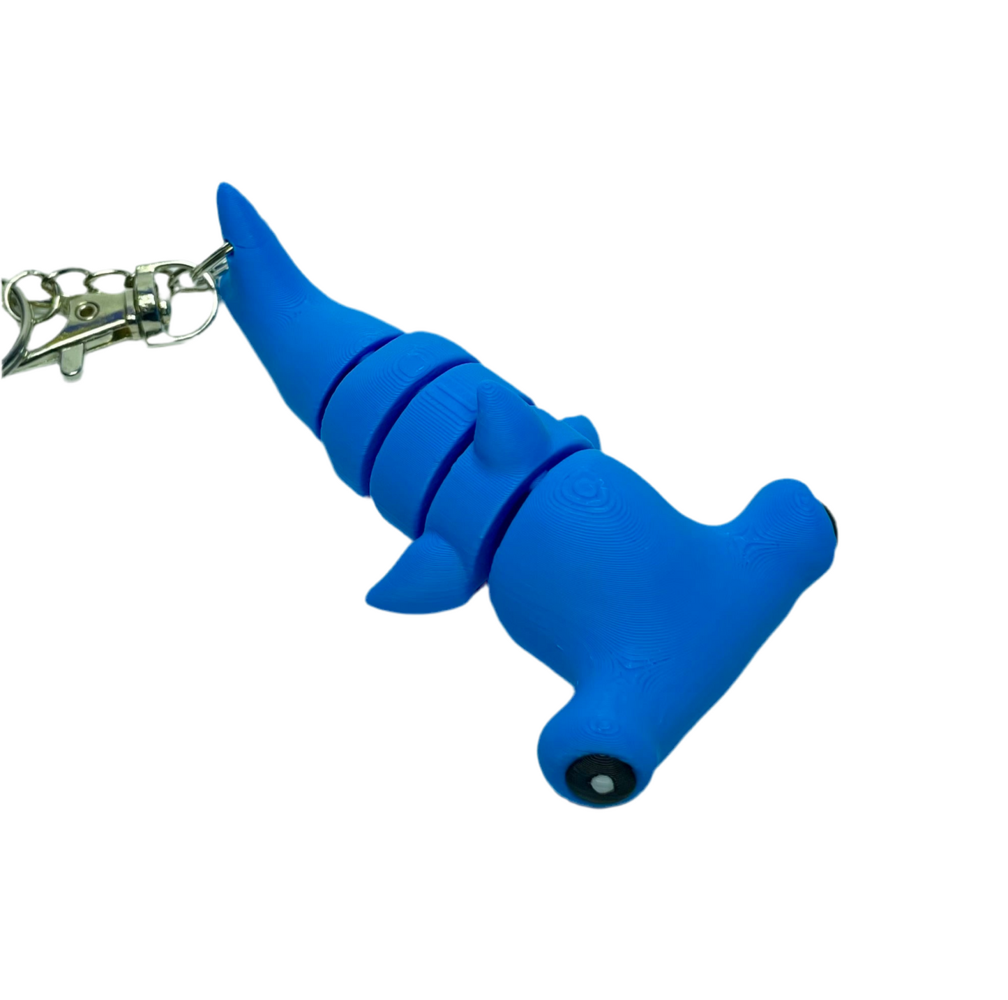 Hammerhead Shark - "Flexi-Pet" Keychain Fidget Stress Relief Toy [3D Printed] Multiple Colors!