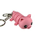 Pig - 3D Printed Pet Keychain - Flexible Articulating Fidget Stress Relief Toy