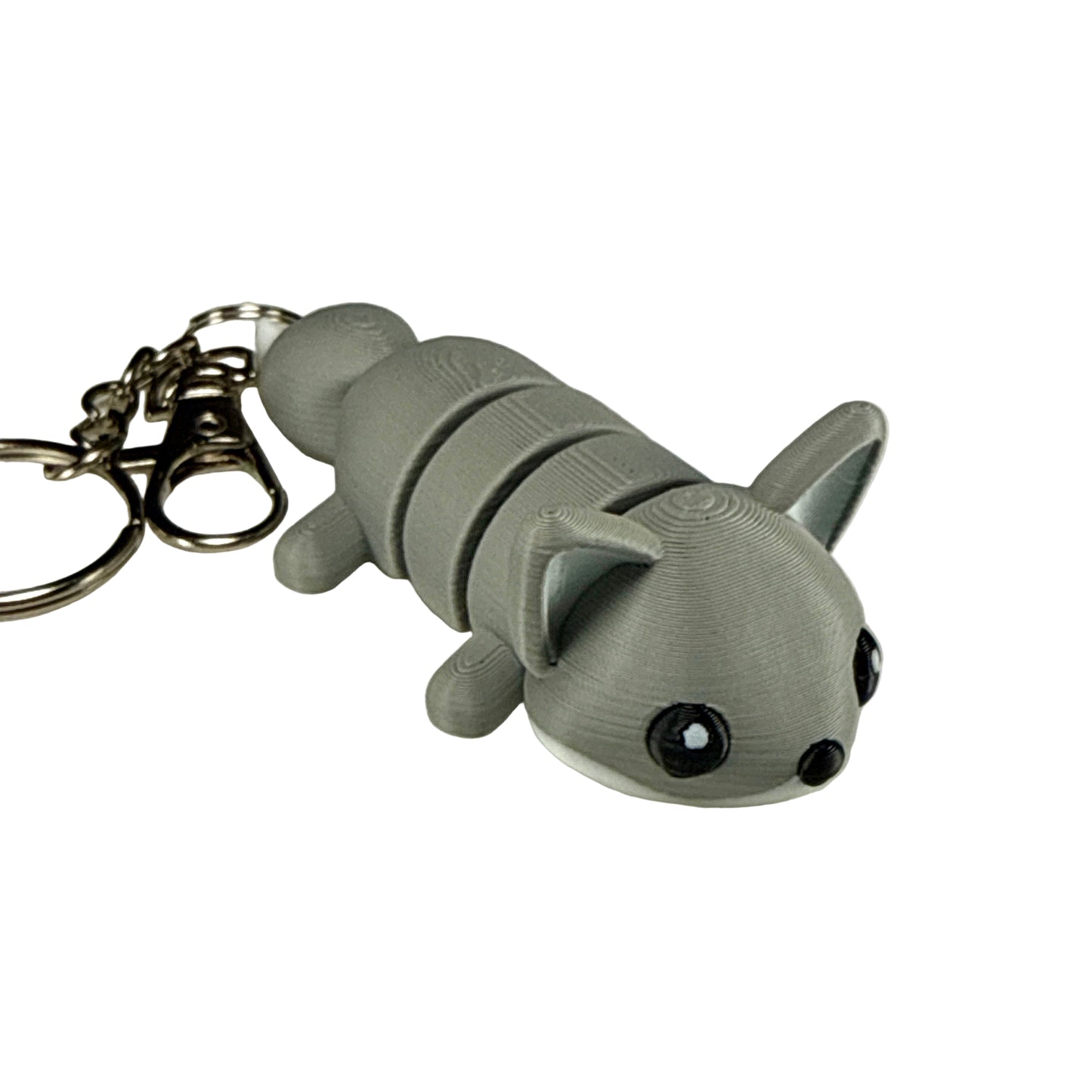Fox - 3D Printed Pet Keychain - Flexible Articulating Fidget Stress Relief Toy