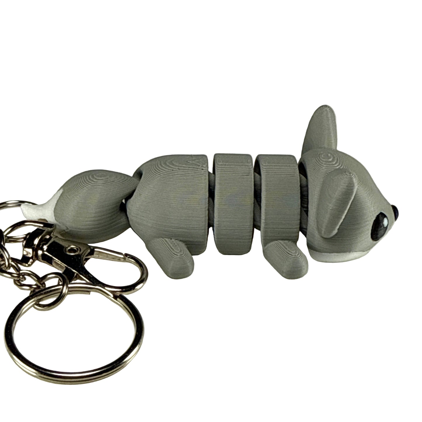 Fox - 3D Printed Pet Keychain - Flexible Articulating Fidget Stress Relief Toy