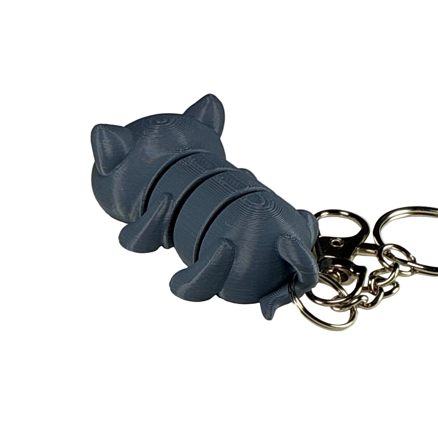 Kitty Cat - 3D Printed Pet Keychain - Flexible Articulating Fidget Stress Relief Toy