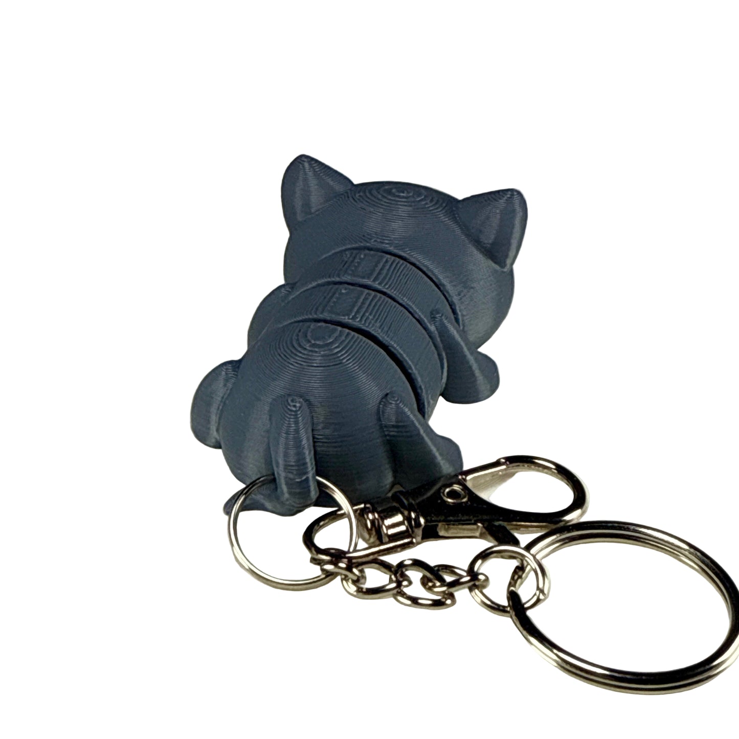 Kitty Cat - 3D Printed Pet Keychain - Flexible Articulating Fidget Stress Relief Toy