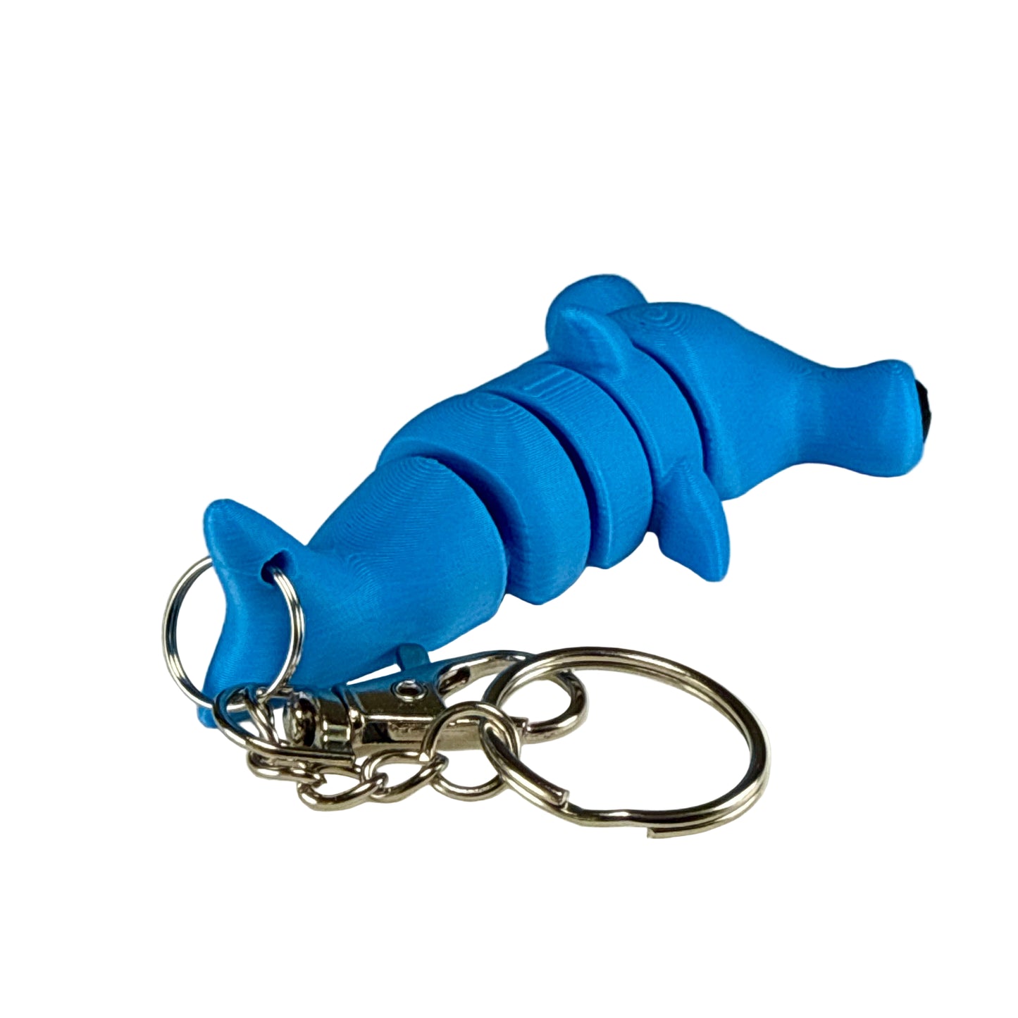 Hammerhead Shark - 3D Printed Pet Keychain - Flexible Articulating Fidget Stress Relief Toy