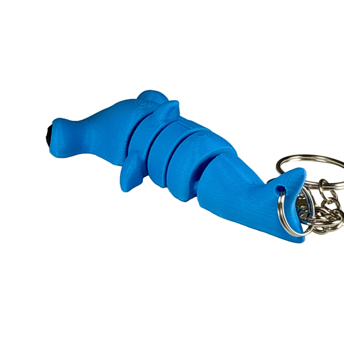 Hammerhead Shark - 3D Printed Pet Keychain - Flexible Articulating Fidget Stress Relief Toy