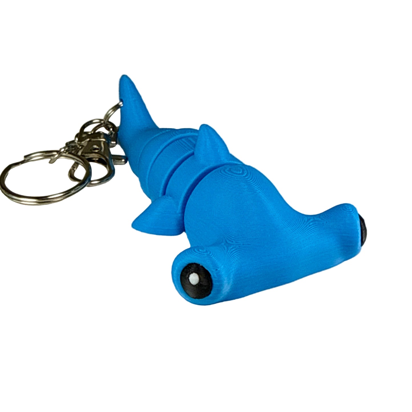 Hammerhead Shark - 3D Printed Pet Keychain - Flexible Articulating Fidget Stress Relief Toy