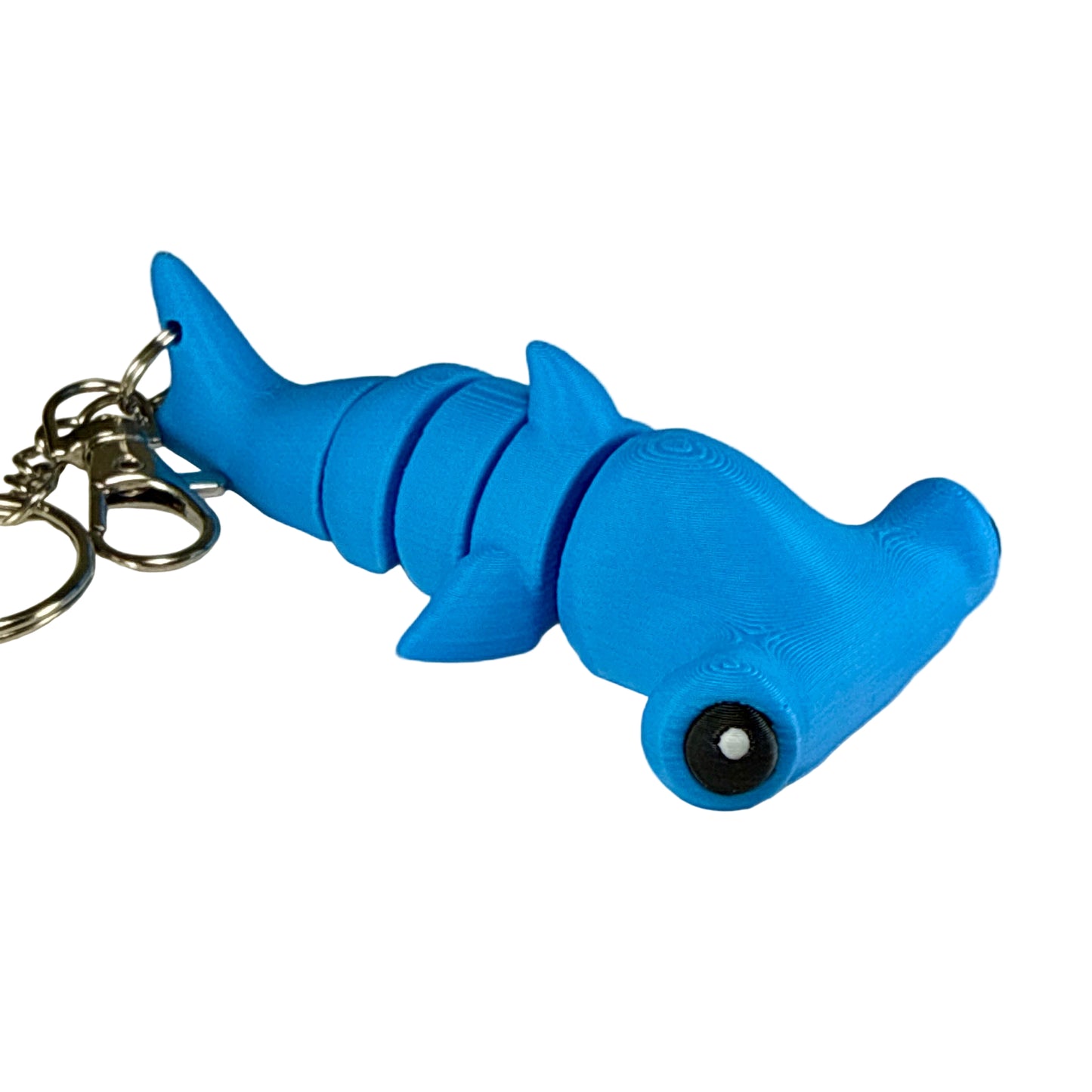 Hammerhead Shark - 3D Printed Pet Keychain - Flexible Articulating Fidget Stress Relief Toy