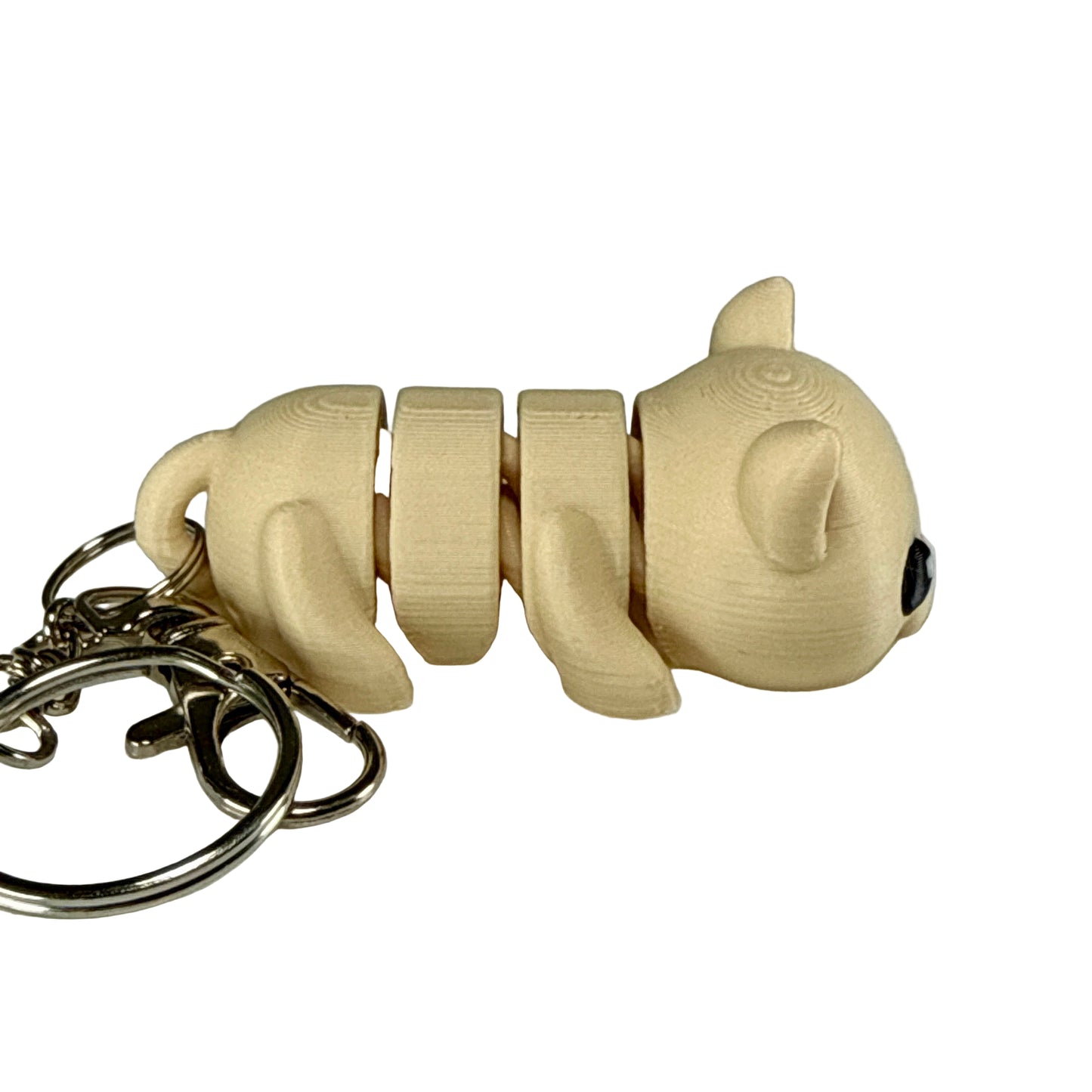 Kitty Cat - 3D Printed Pet Keychain - Flexible Articulating Fidget Stress Relief Toy